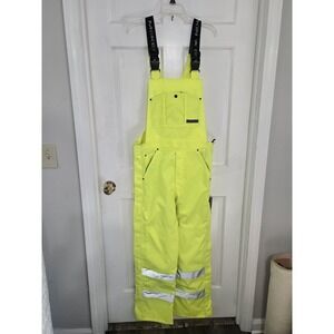 Lakin McKey Key waterproof bib overall Hi Visibility‎ NWT Small